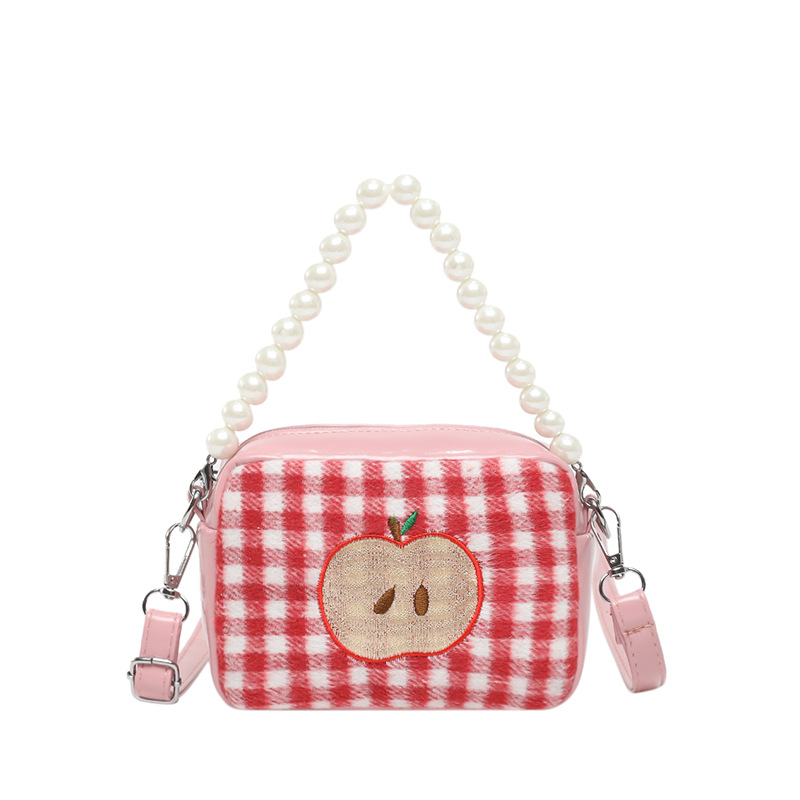 Spring 2025 new camera shoulder bag with contrasting color check pattern, small square bag, fashionable, simple and stylish crossbody bag for women Item Picture