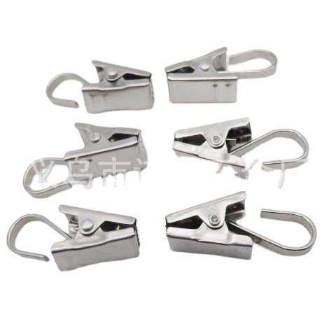 430 stainless steel flat wire clip hook, shower curtain clip, sawtooth clip, metal clip, curtain hook full figure