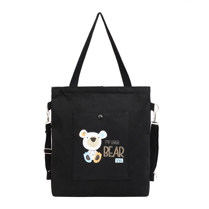 2025 New high-appeartion-level single-shoulder tutorial bag, fashionable and simple canvas crossbody bag, class tutorial student single-shoulder bag Item Picture