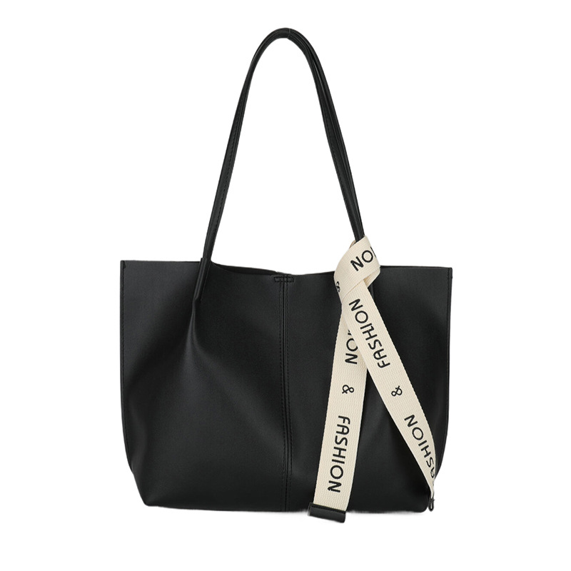 Retro, simple and large-capacity tote bag 2024 winter new style bag, trendy and simple single-shoulder bag, casual women's bag Item Picture