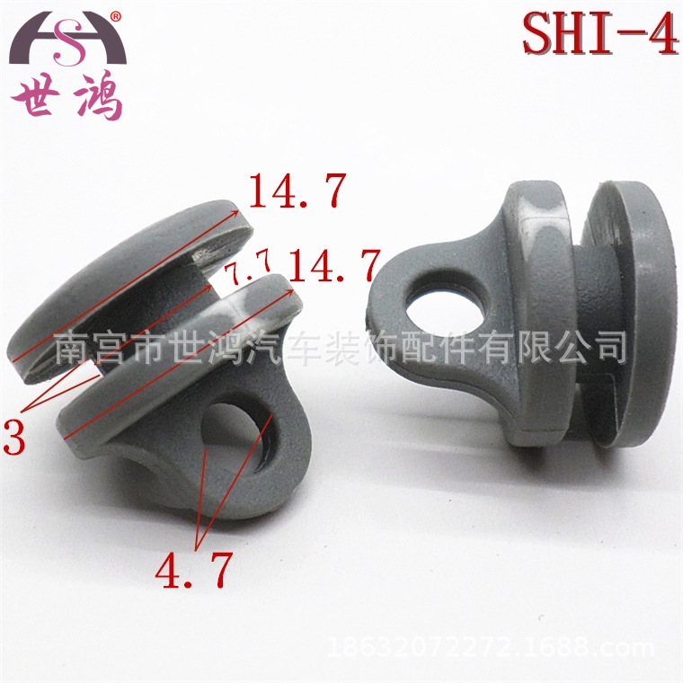 The car buckle manufacturer supplies universal curtain plastic clips, fasteners, fixed hooks and plastic clips SHI-1 Application Scenario