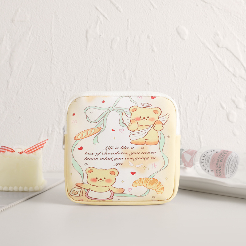 Sanitary napkin storage bag, Japanese-style small, mini, ins, cute and girlish portable menstrual care bag details Picture