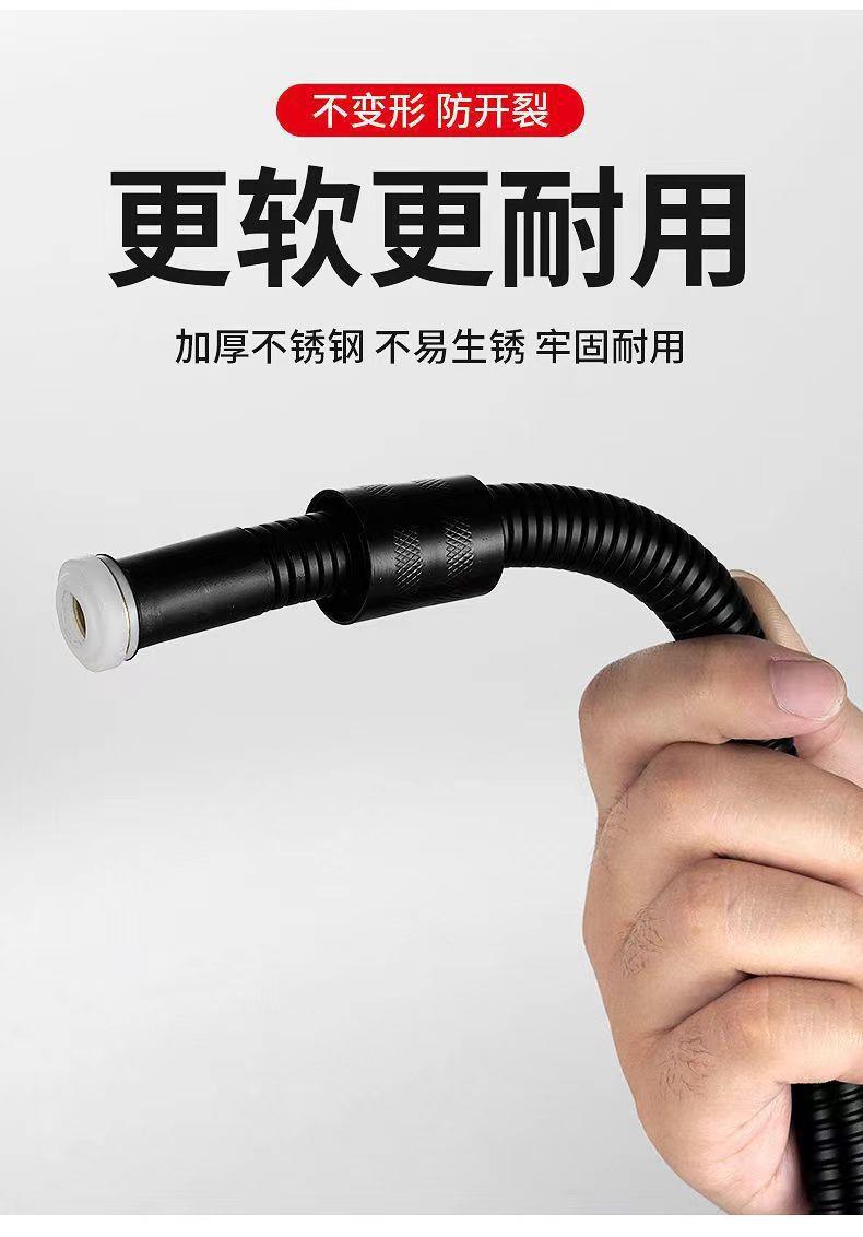 Stainless steel shower hose, showerhead hose, explosion-proof rain shower head, water pipe, electroplated metal hose, 1.5 meters, 2 meters Application Scenario