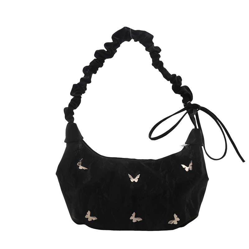 The large-capacity women's autumn 2024 new casual pleated single-shoulder crossbody bag is a popular commuter tote bag this year Item Picture