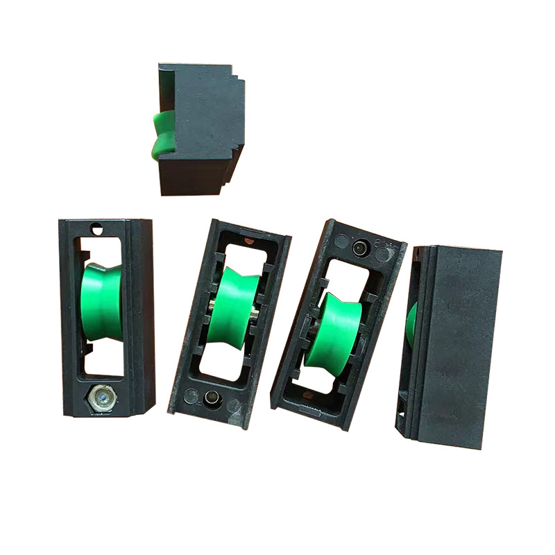 Foshan wholesale African export plastic bearings, single wheel bearing shafts, silent wheels, door and window accessories, sliding door and window pulleys Specification drawing