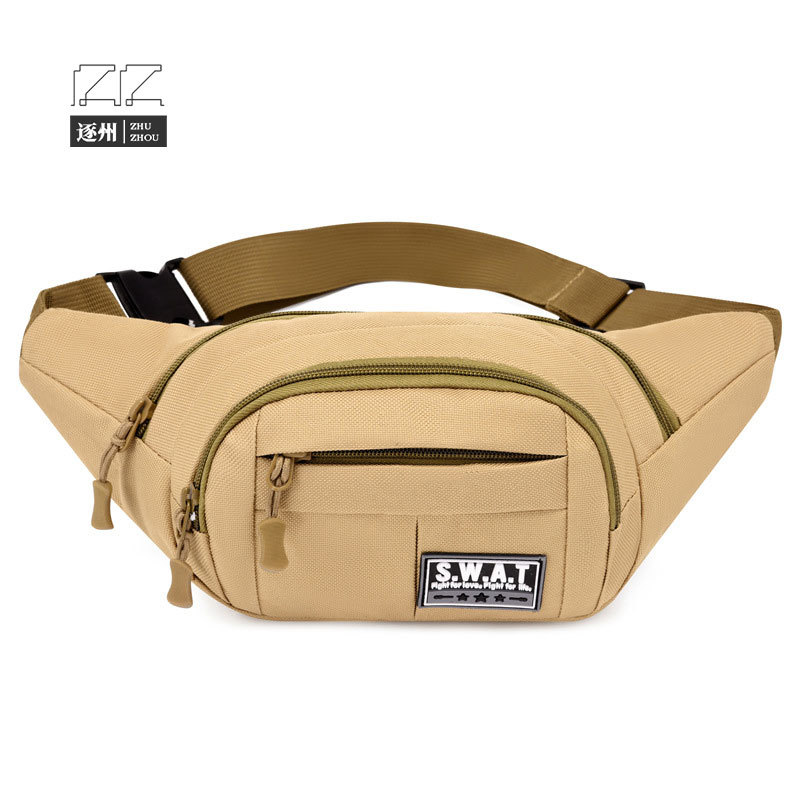 Colorful outdoor field battle mountaineering waist bag, versatile, fashionable and trendy single-shoulder waist bag, running, sports, cycling crossbody bag full figure