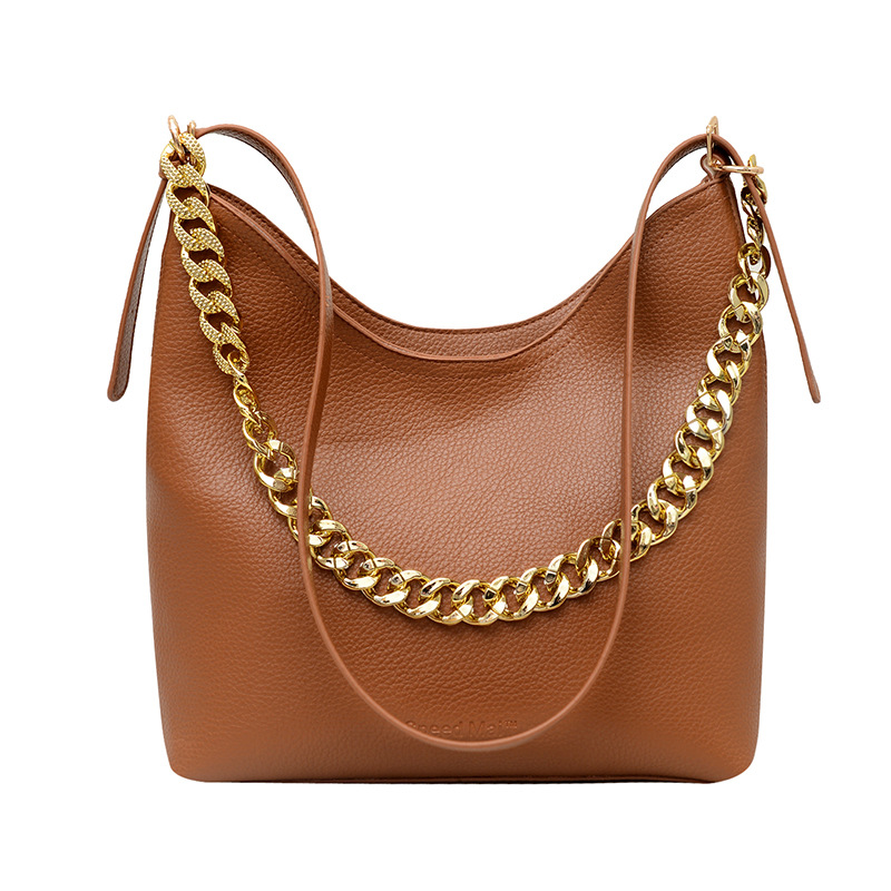 This versatile single-shoulder bag is a new model for women in 2025. It features a stylish European and American style, a casual large bag with a soft leather feel for commuting tote Item Picture