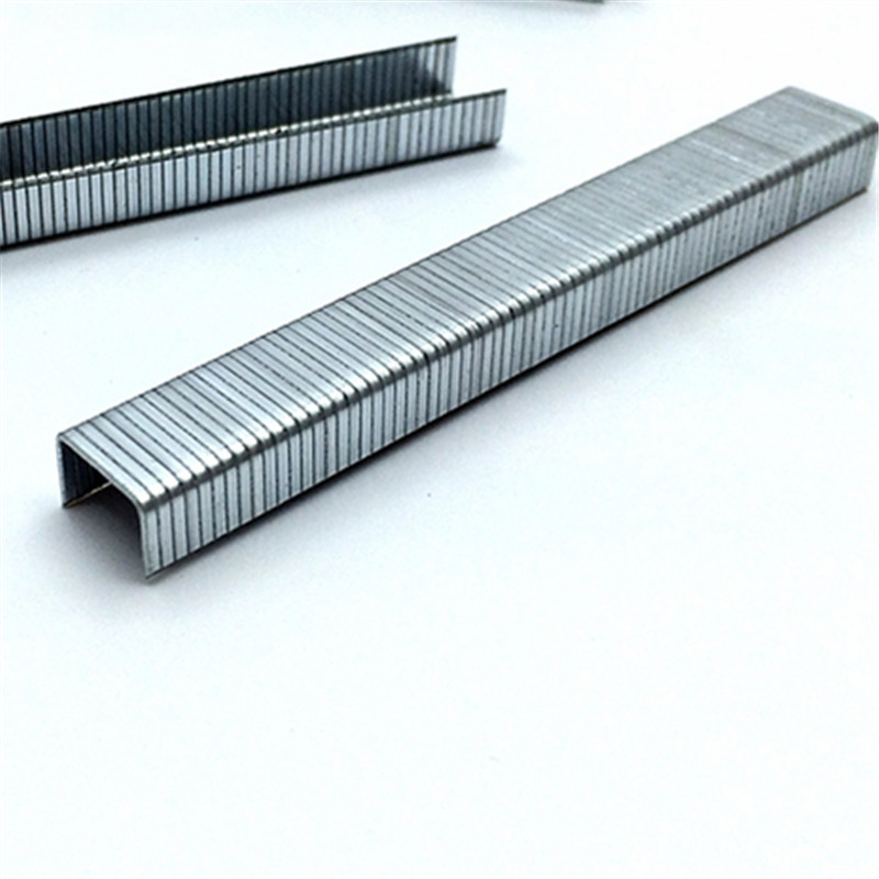 Factory wholesale of picture frame handicrafts, horse nails, U-shaped industrial pneumatic code nails 1010J1013J steel nails for reinforcement Item Picture