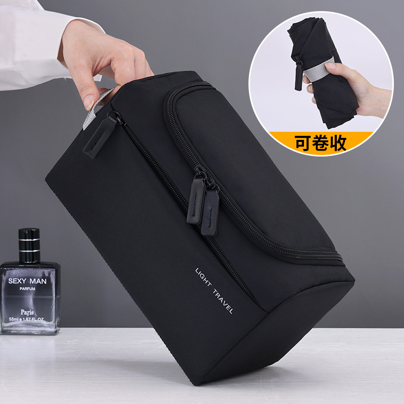 Cross-border new products: Lightweight and portable toiletry bag, travel large-capacity multi-functional men's makeup bag, cosmetics storage bag Specification drawing