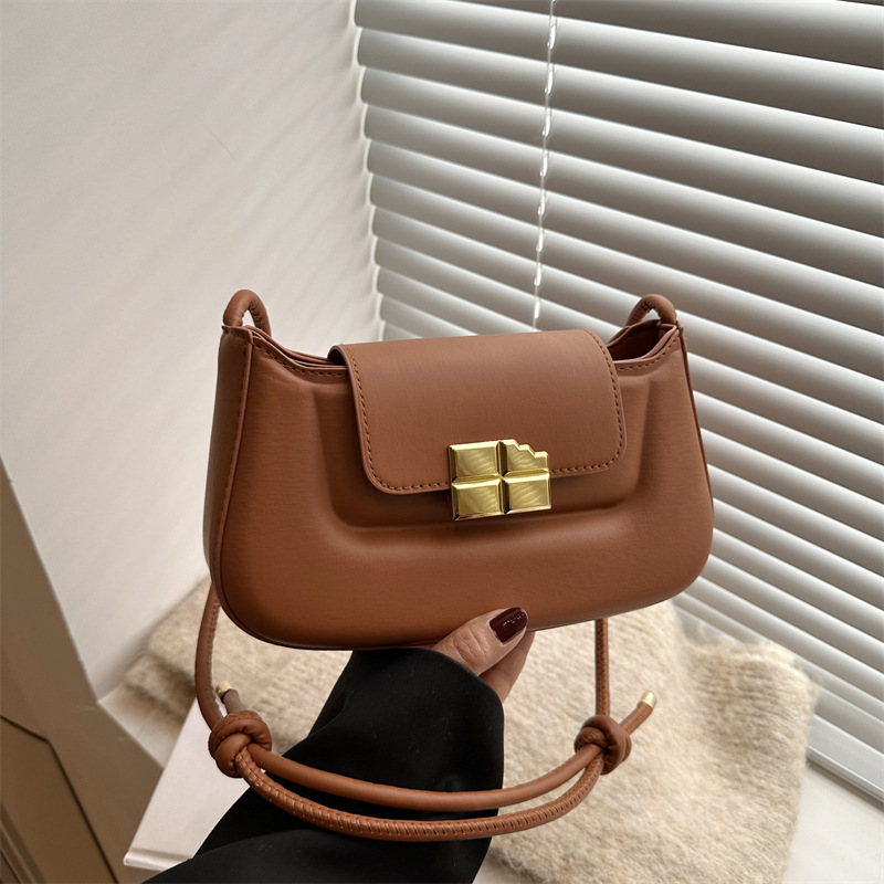 A new winter 2024 fashion, niche and versatile ins handbag, a retro single-shoulder, underarm crossbody, trendy small square bag full figure