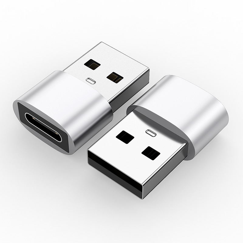 TYPE-C to USB data cable adapter, Type-C female to USB male 2.0 mobile phone data charging cable adapter full figure