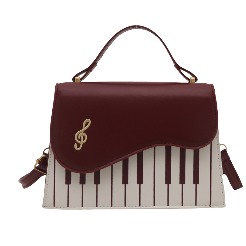 The 2024 new style women's bag, a Korean-style single-shoulder crossbody bag with piano keys and a small square bag, is a cross-border trendy women's bag Item Picture