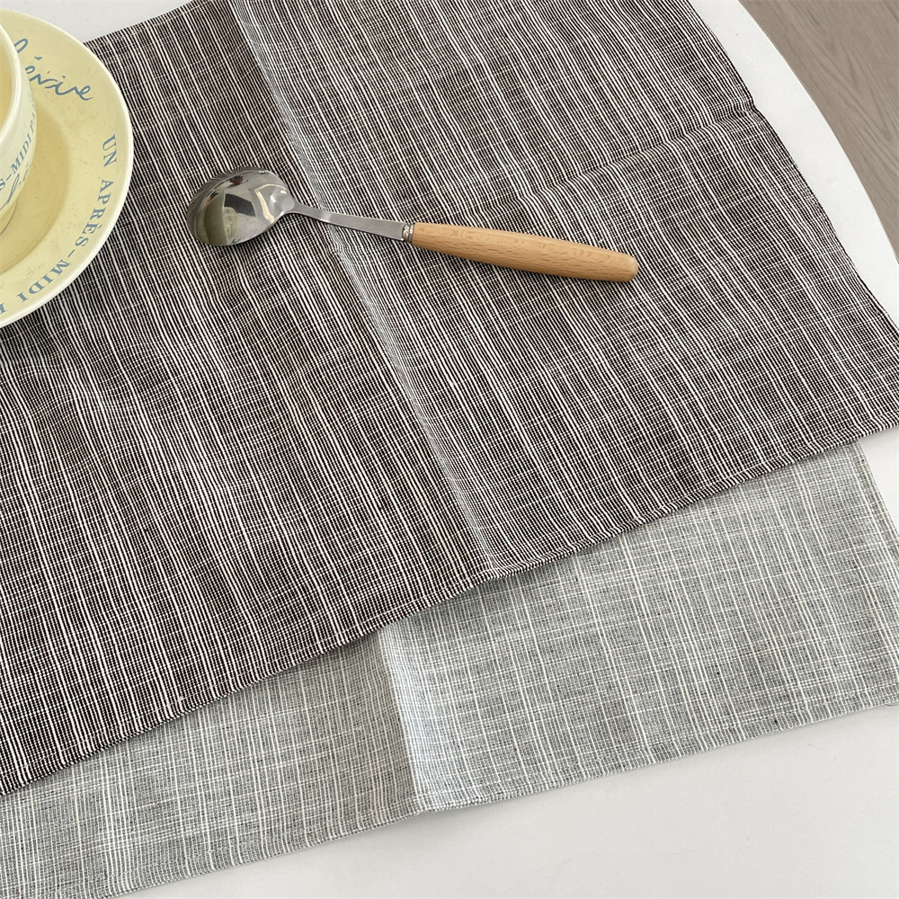 bj51193 ins simple cotton and linen placemats, heat-resistant Western plate MATS, heat insulation MATS, bowl MATS, home dining tablecloths Application Scenario