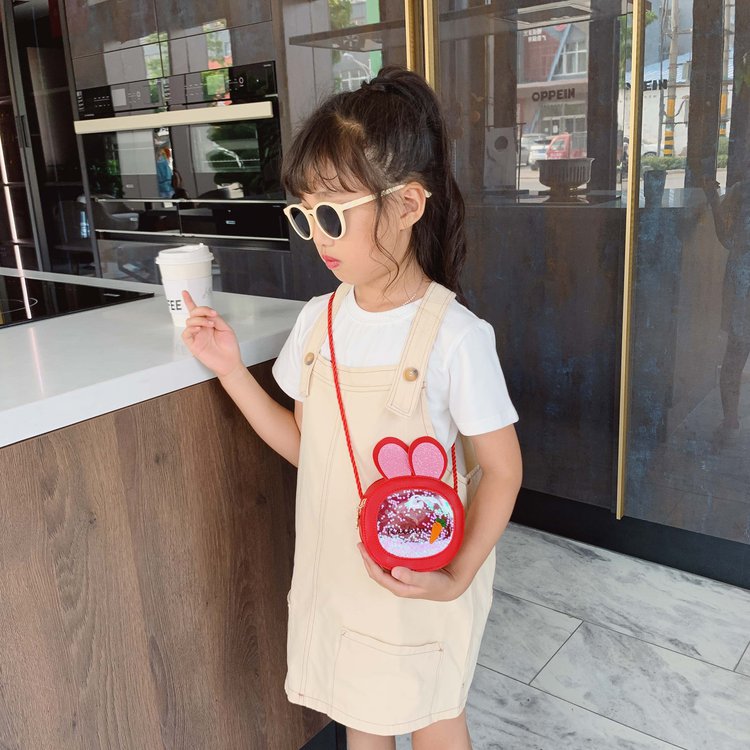 Children's bags, girls, princesses, fashionable cartoon crossbody bags, cute medium and large children's small bags, Korean version girls' single-shoulder bags, trendy details Picture