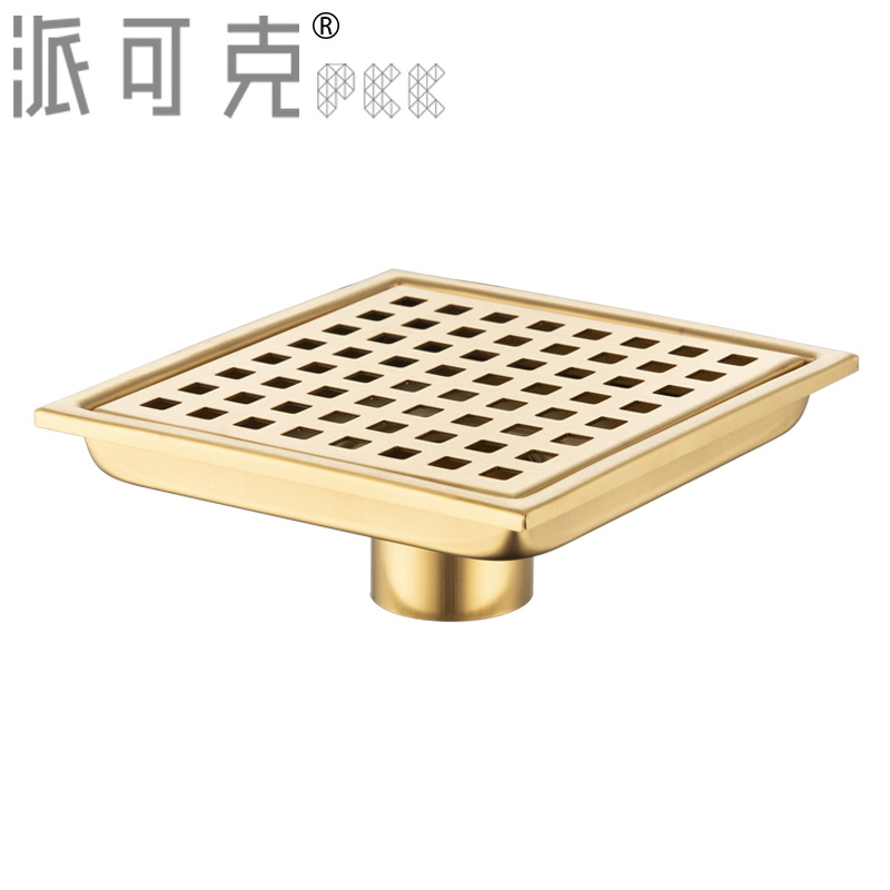 Cross-border same-floor side drainage floor drain 40/50 thin anti-odor floor drain, bathroom square sliding floor drain details Picture