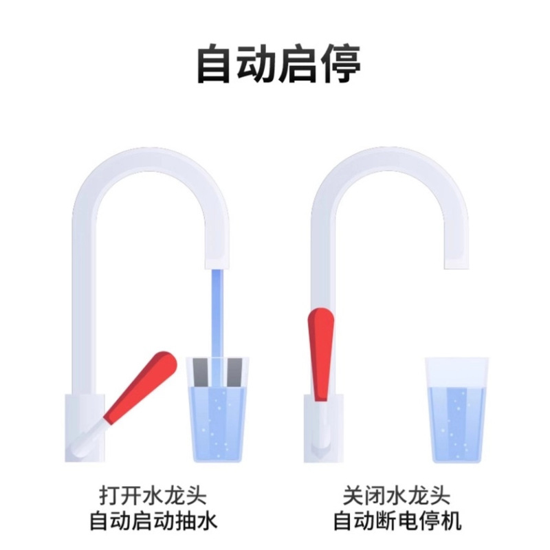 There is no self-priming water faucet that automatically starts and stops the water supply pump. The water heater automatically stops the water pump when the water is turned off. Rural areas Application Scenario