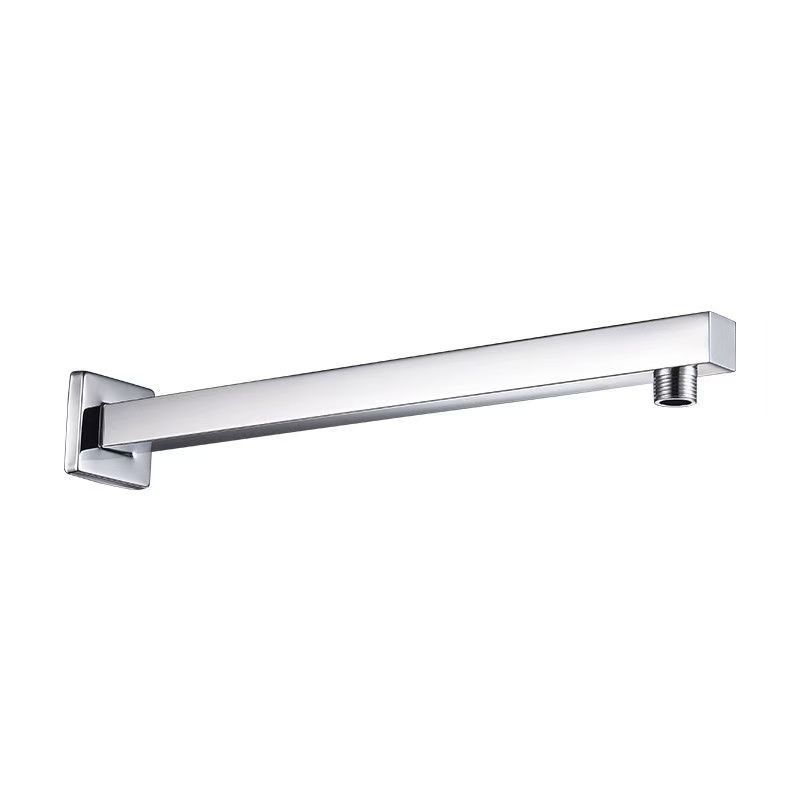 Factory-priced stainless steel shower arm, wall-mounted square concealed shower arm, crossbar fixed seat, showerhead outlet pipe Item Picture