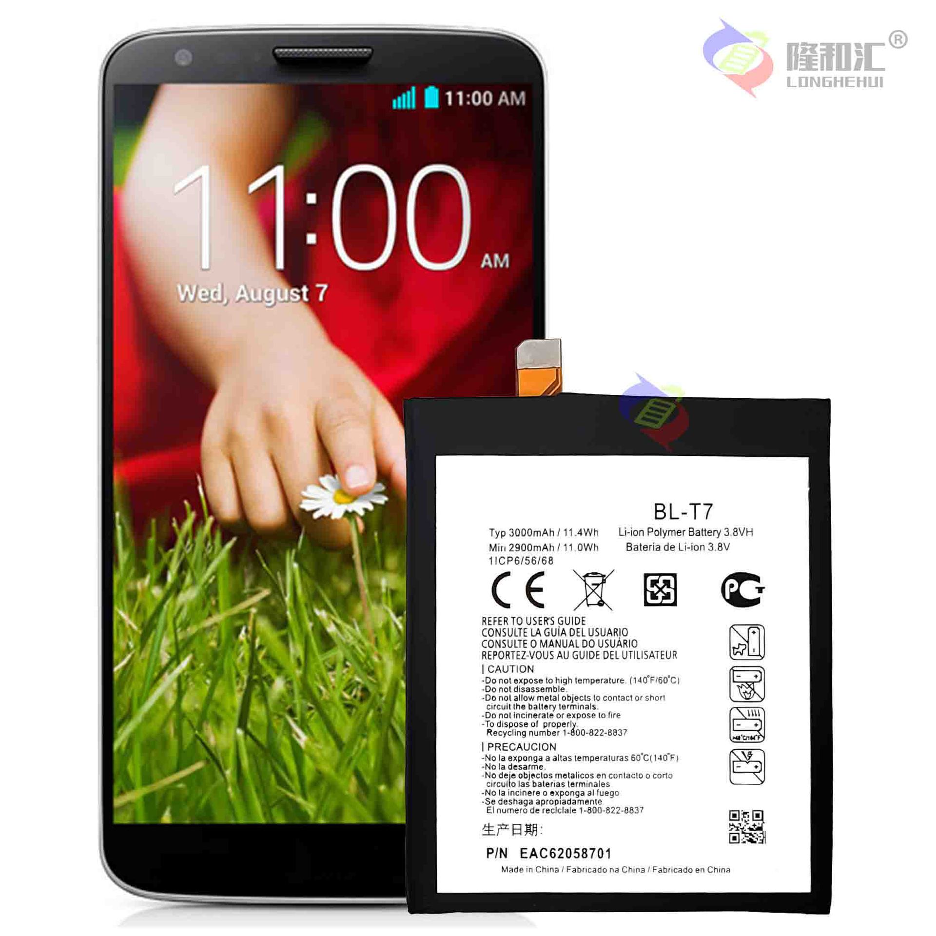 Factory wholesale and export of 3000mah built-in board for LG G2/D800/D802 mobile phone battery BL-T7 Application Scenario