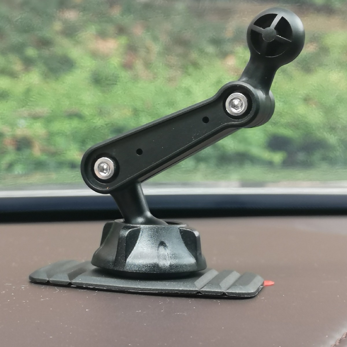 Car screen expansion extension connecting rod suction cup base silicone adhesive accessory, double-joint ball head mobile phone stand details Picture