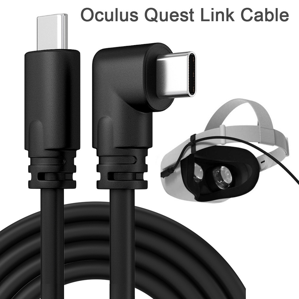vr glasses connection cable OculusQuest2LinkCable Data cable type-c elbow 5-meter braided cable details Picture