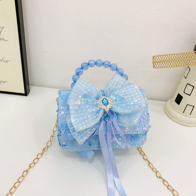 Children's princess bag, Elsa bag, crossbody bag, cute little girl, baby, single-shoulder handbag, backpack, kindergarten schoolbag Item Picture