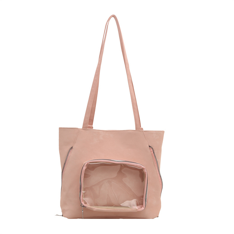New Spring 2025 simple and fashionable campus large-capacity pain bag with cute design, single-shoulder tote bag for girls Item Picture