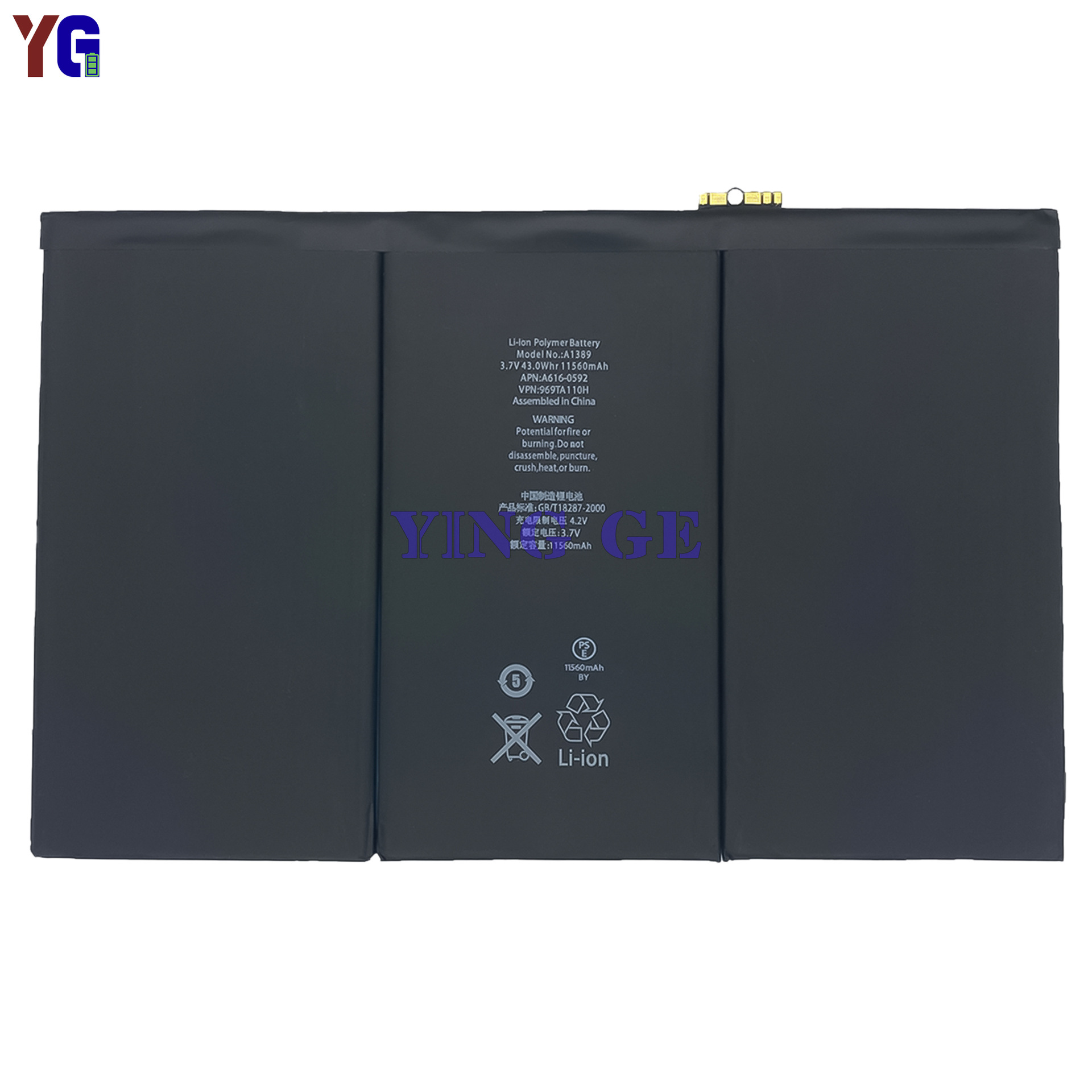 Compatible with iPhone, iPad 3/4, A1416, A1430, A1403, A1389 tablet batteries Item Picture