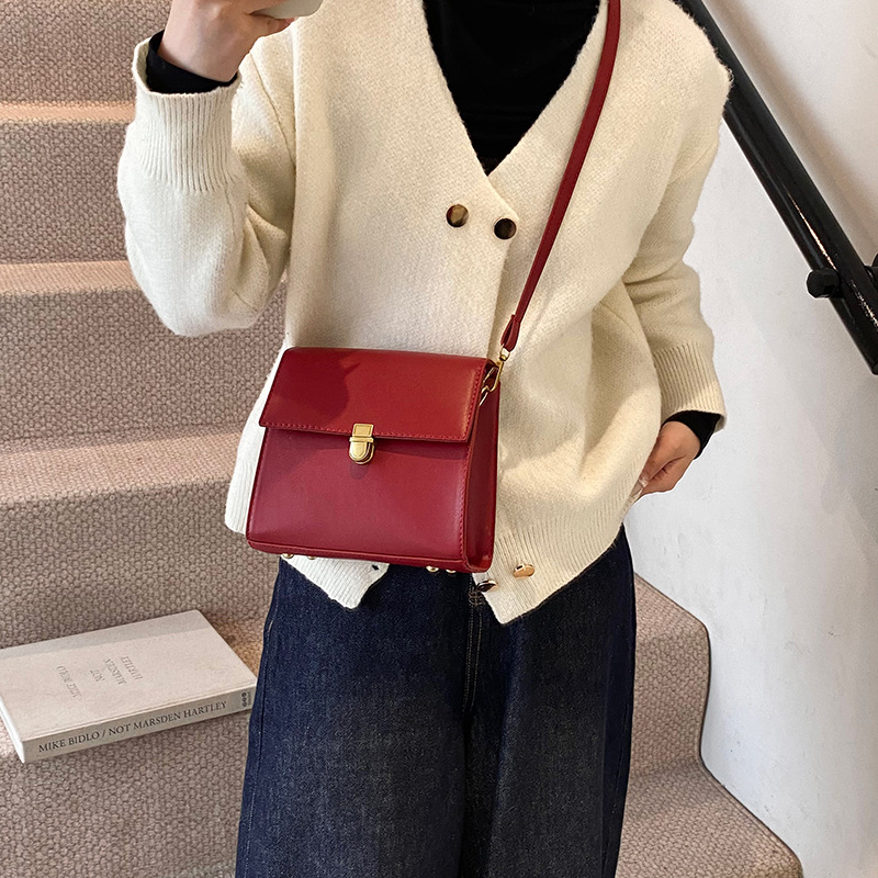 Spring French niche women's bags, 2025 new trendy commuter bag, crossbody bag, versatile women's ins small single-shoulder bag Specification drawing