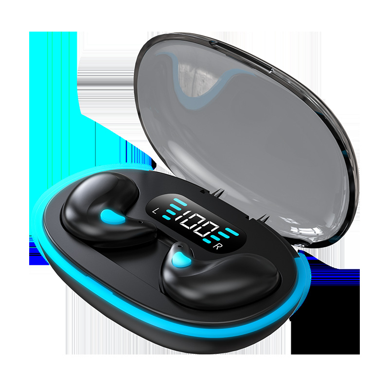Private model bestseller Bone conduction sleep dedicated X55 X57 Bluetooth headphones with digital display mini noise-cancelling factory wholesale Item Picture