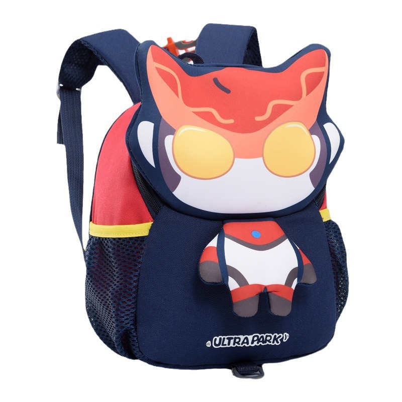 The 2024 new cross-border Ultraman cartoon children's bag for boys, girls and kindergarten grades 1-3 is lightweight and reduces the burden Item Picture