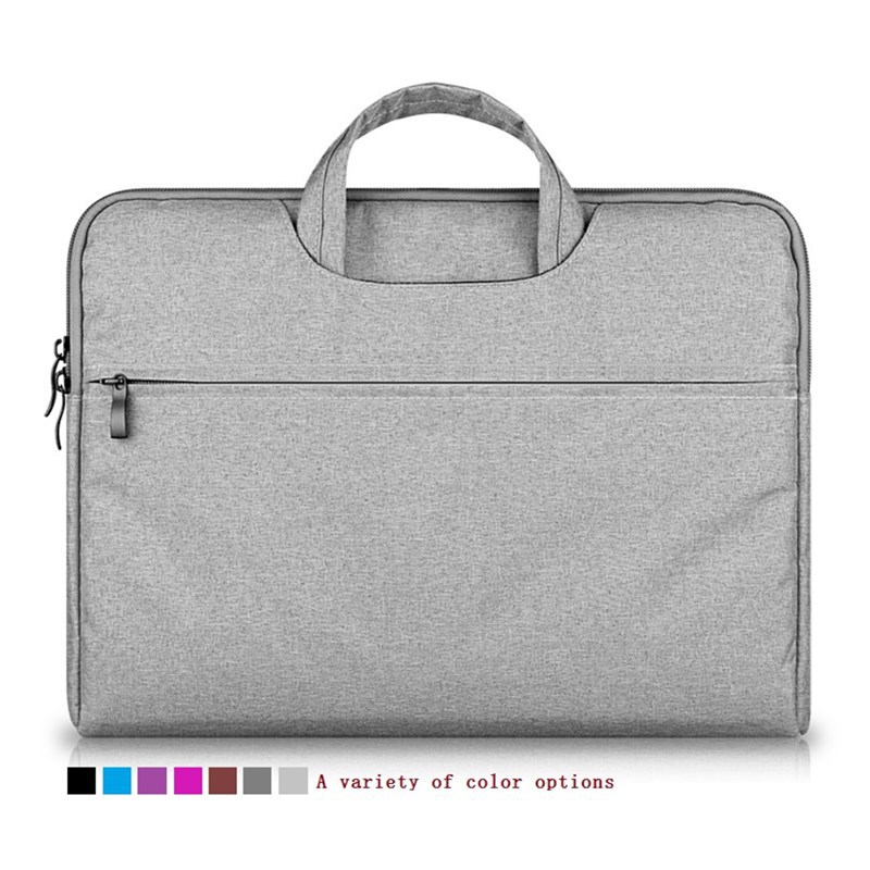 Cross-border factory in-stock plush notebook computer bags suitable for Apple 13, Lenovo and Huawei 14-inch computer handbags details Picture