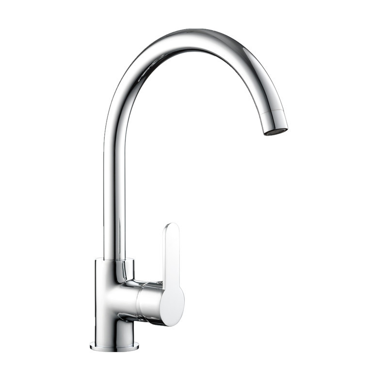 Manufacturer's large elbow pipe kitchen faucet, all-copper cold and hot water household rotatable sink sink sink sink faucet Item Picture