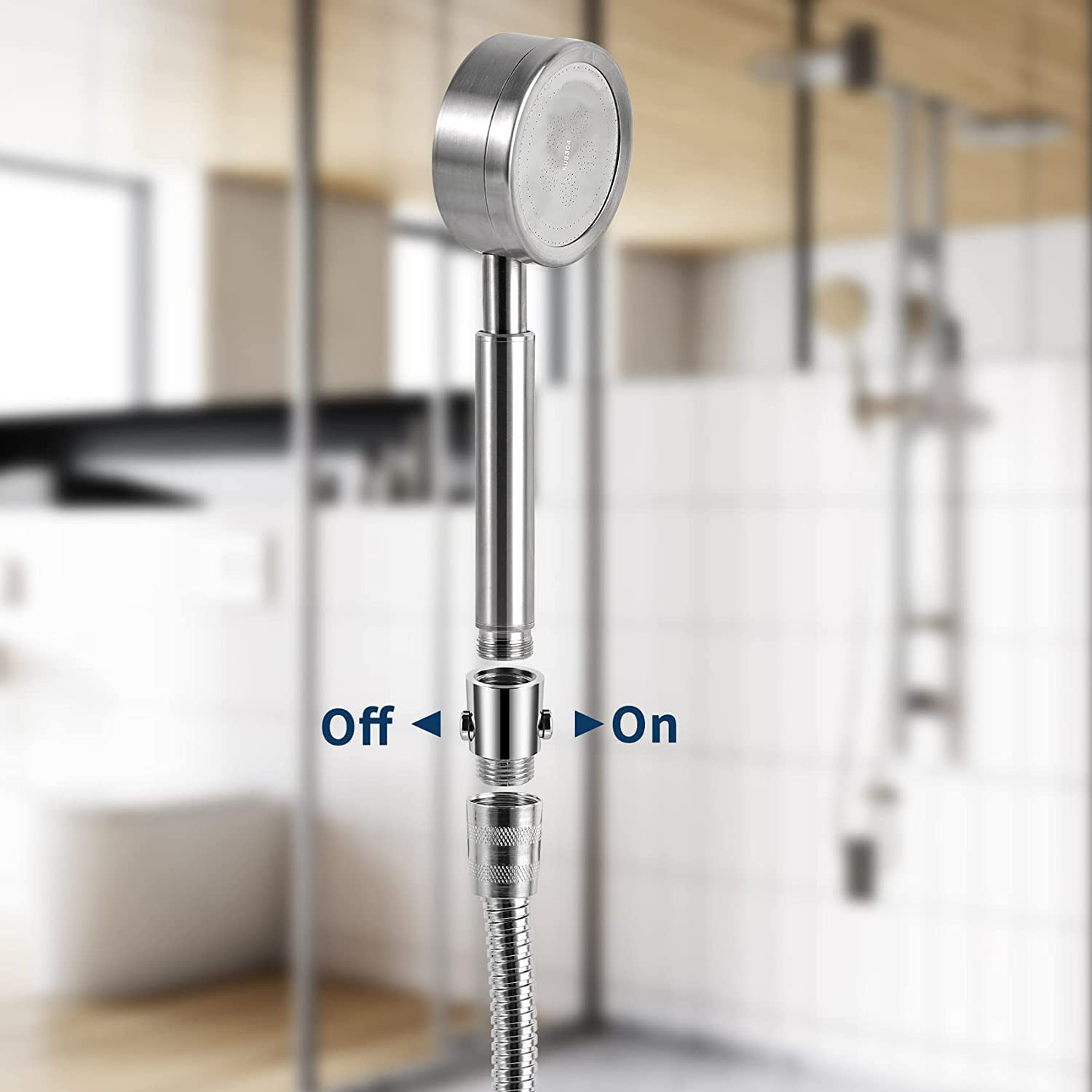 Shower head one-button water stop valve, water-saving temperature control valve, shower head flow-limiting valve, shower head flow control valve regulator Application Scenario