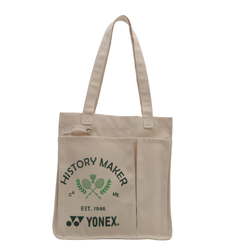Cross-border bags, ins Japanese-style canvas bags, laid-back style, large capacity single-shoulder hand-carry bucket bags, versatile tote bags Item Picture