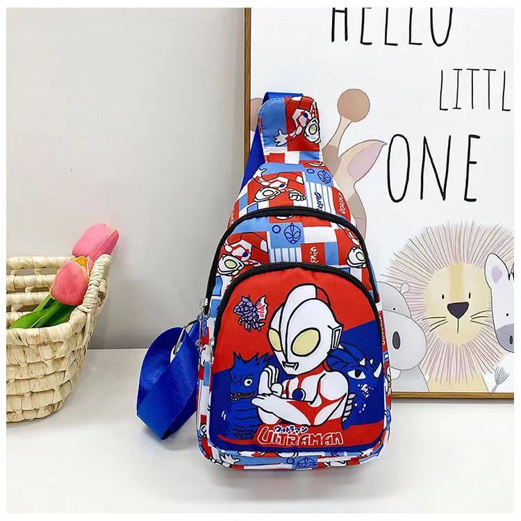 Boys' small bags for Girls 2024 new children's crossbody bag, popular cartoon cute Ultraman single-shoulder bag, baby bag Specification drawing