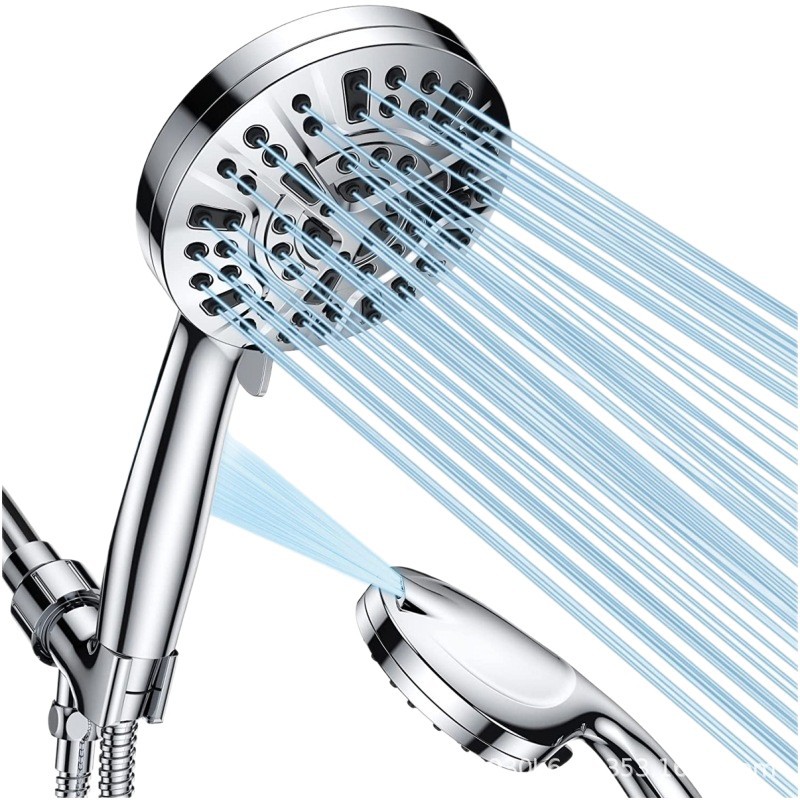 Chlorine-removing pressurized showerhead, back spray gun, cross-border 10-function filtration, handheld showerhead and shower head set manufacturer Item Picture