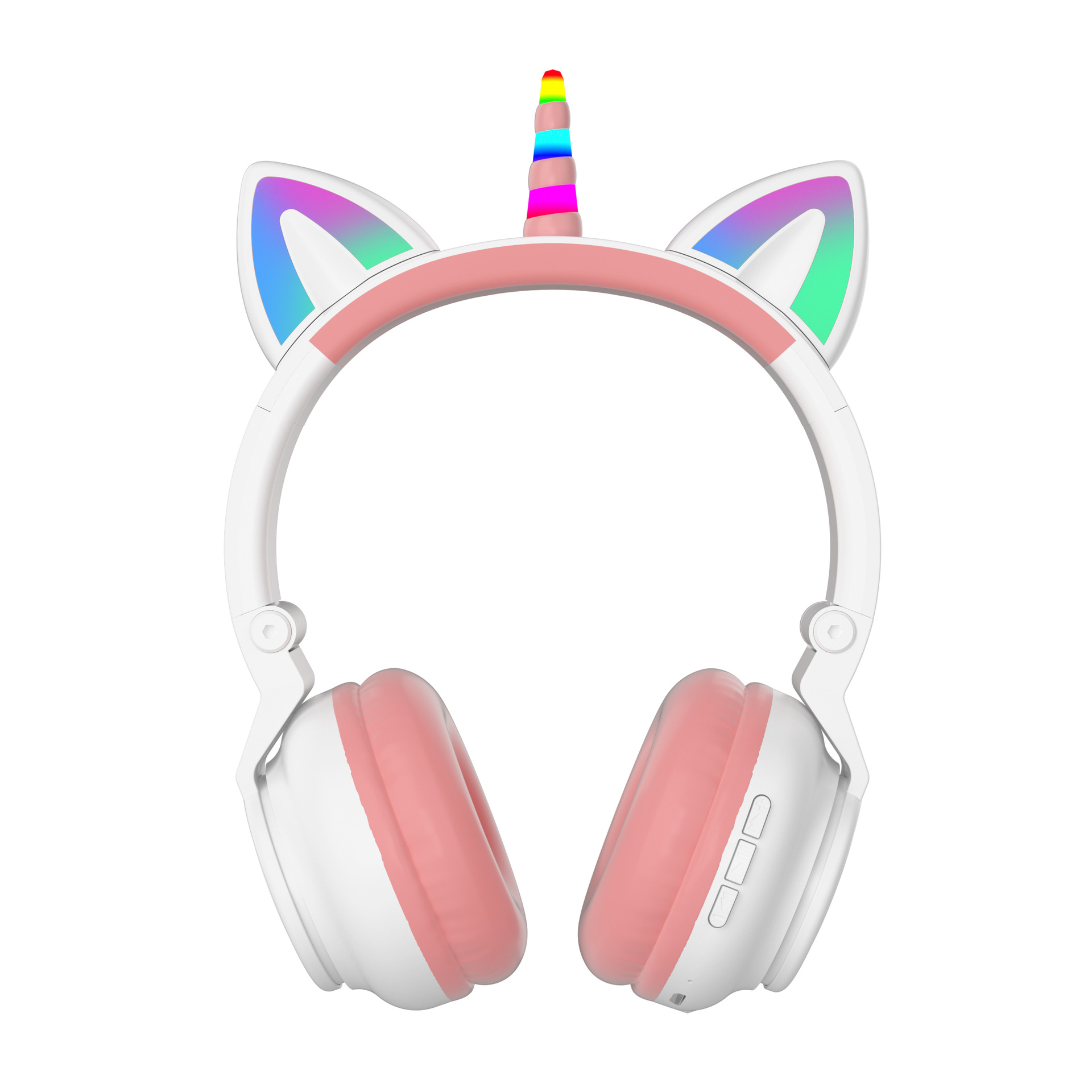 The cross-border best-selling STN-27 cute and shiny unicorn over-ear Bluetooth headphones Item Picture