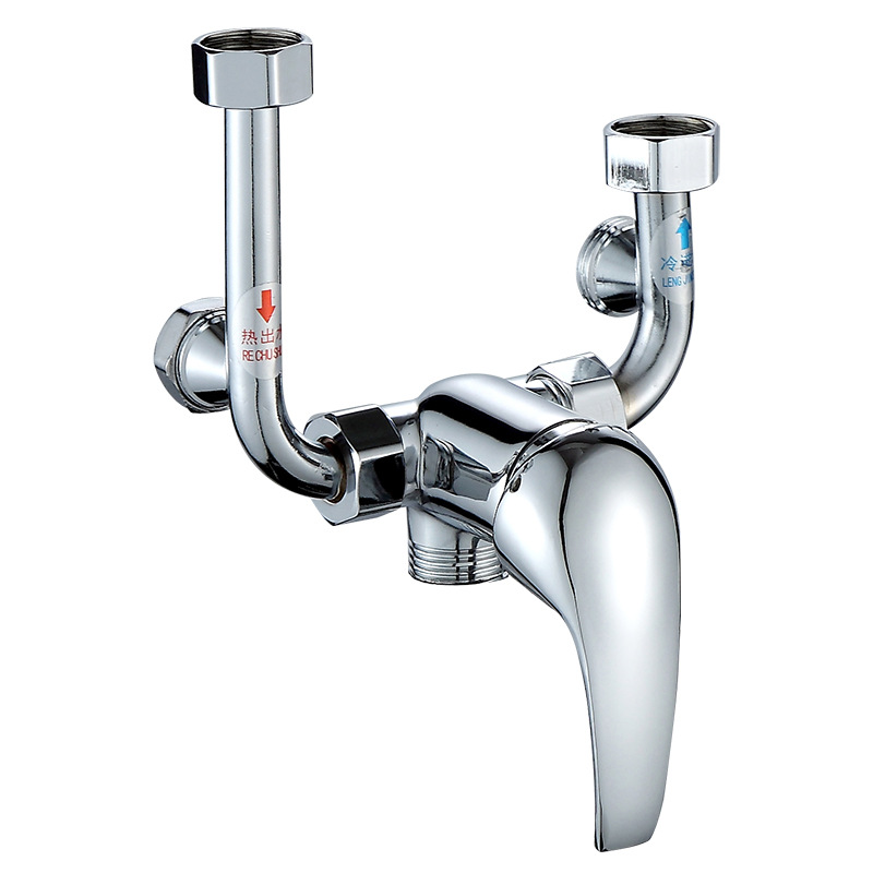 Electric water heater cold and hot water regulation switch, U-shaped valve, mixing valve, copper faucet wholesale, bath accessories Item Picture