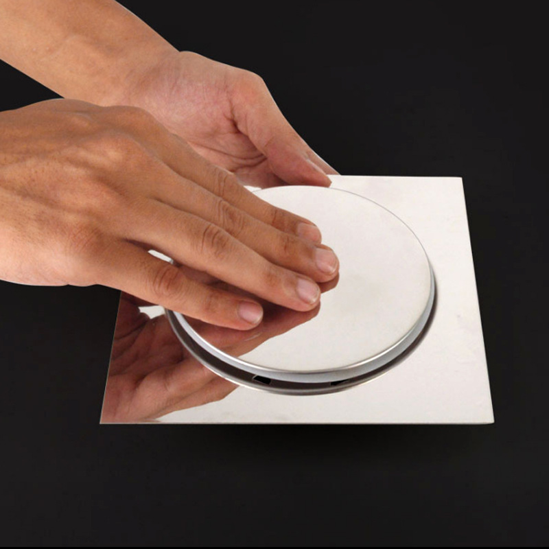 Stainless steel bouncing floor drain, Middle East Egyptian floor drain, square bouncing anti-odor foot-operated floor drain, factory direct sales details Picture