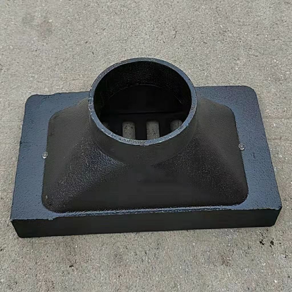 Cast iron side wall floor drain, cast iron side rainwater drain, DN50 75 100 150 200, common rectangular floor drain details Picture