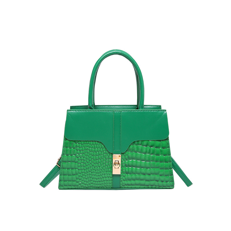 This year's popular handbag is the 2024 new autumn and winter high-end quality handbag with crocodile pattern, a single-shoulder crossbody small square bag Item Picture