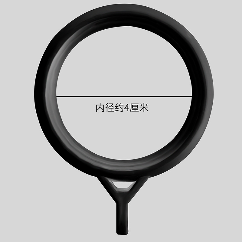 Roman pole ring, curtain hanging ring, abs plastic thickened and thickened circular ring, silent movable buckle pull ring manufacturer wholesale Item Picture