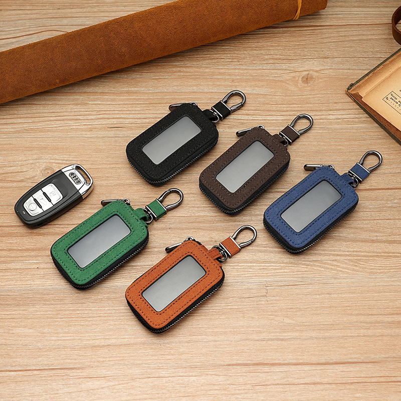 Cross-border new key case: General Motors key case, window cowhide car key case, Korean and Japanese zipper styles in multiple colors Application Scenario
