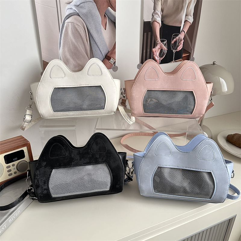 A versatile small bag for women 2025, a new spring fashion collection, a stylish and versatile commuter crossbody bag, and a cute and niche cat bag Application Scenario