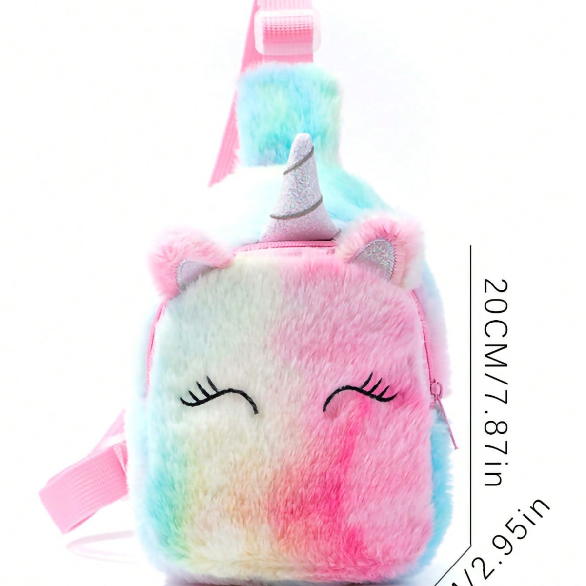 New cross-border unicorn cartoon children's chest bag, single-shoulder bag, crossbody bag, cute girl's small change backpack, chest bag Application Scenario