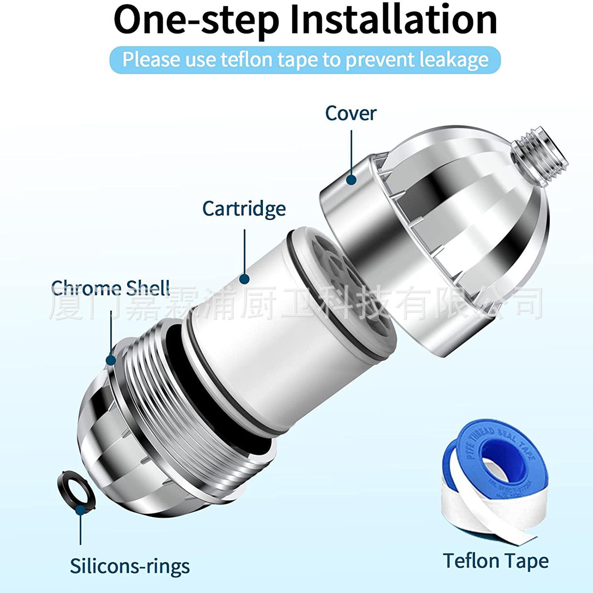 Shower head filter, water purification nozzle, 15-25 layers, shower head to remove residual chlorine, shower head filter device to remove impurities details Picture