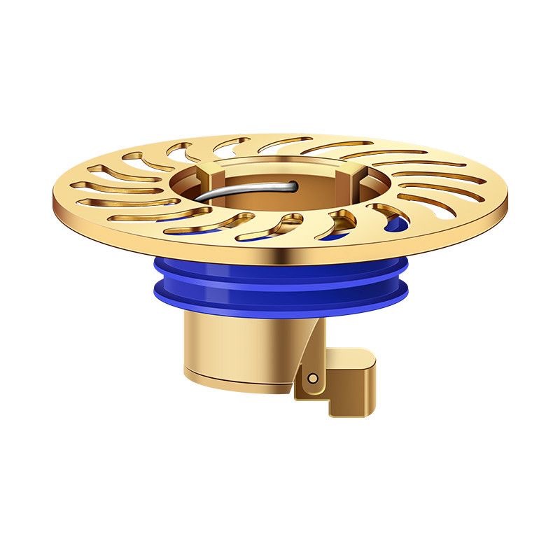 All-copper floor drain anti-odor device, bathroom sewer pipe drain outlet filter screen, universal anti-odor cover, sealing inner core cover Item Picture