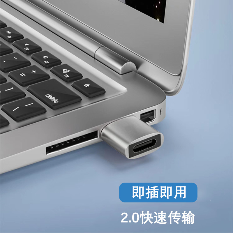 New OTG adapter USB2.0 to TYPE-COTG adapter 2-in-1 data transmission and charging converter Item Picture
