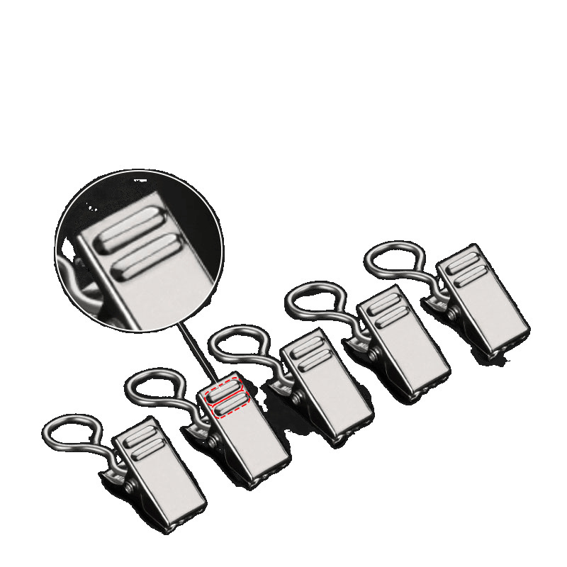 Curtain clip hook ring accessory, stainless steel curtain hanging wonder, curtain special track hook, small clip Item Picture