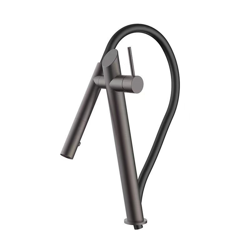 Cross-border European and American black and red magnetic kitchen faucet, sink, sink faucet, universal rotating faucet Item Picture